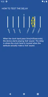 Earbuds Delay Test android App screenshot 1